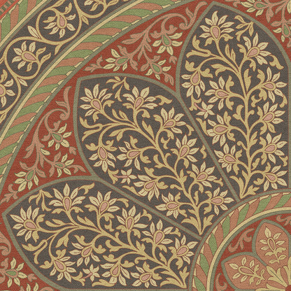 Vintage Vinyl Rug - Estate Tracery