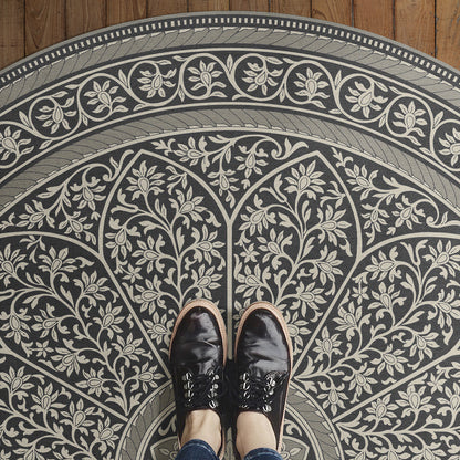 Vintage Vinyl Rug - Estate Tracery