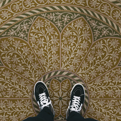 Vintage Vinyl Rug - Estate Tracery