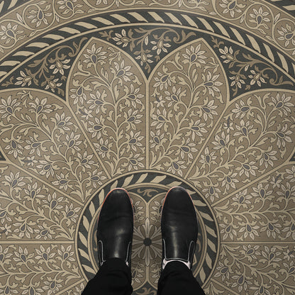 Vintage Vinyl Rug - Estate Tracery