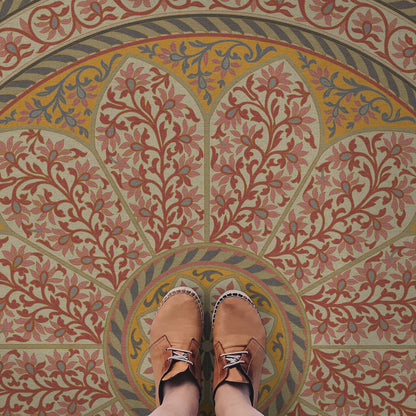 Vintage Vinyl Rug - Estate Tracery