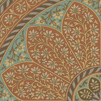 Vintage Vinyl Rug - Estate Tracery
