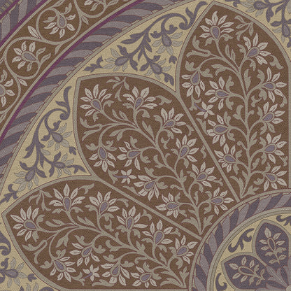 Vintage Vinyl Rug - Estate Tracery - Wisteria Room