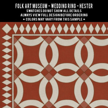 Vintage Vinyl Rug - Wedding Ring - Hester