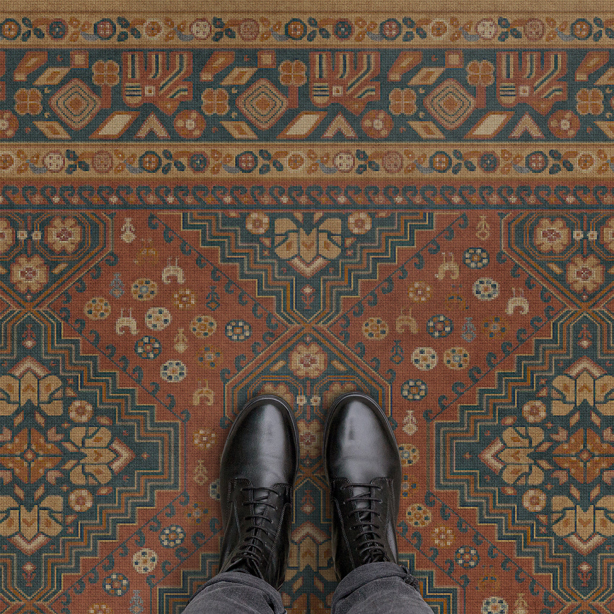 Vintage Vinyl Rug - Grand Estate - Bachelors Wing