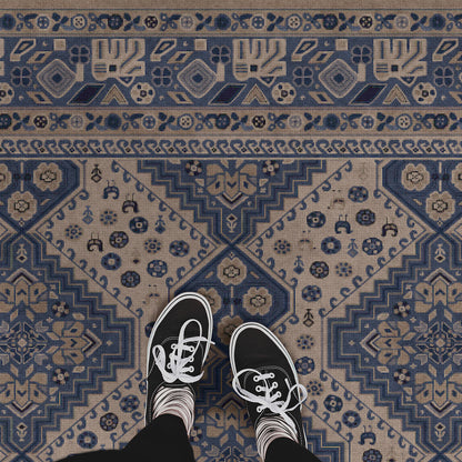 Vintage Vinyl Rug - Grand Estate - Marvel of Elegance