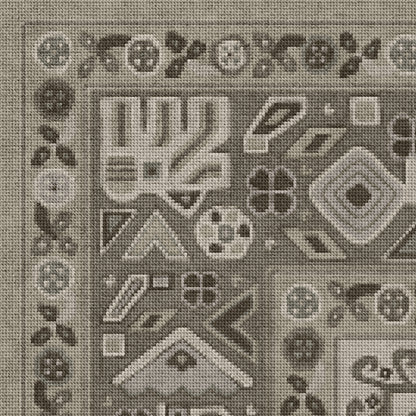Vintage Vinyl Rug - Grand Estate - Splendid Sculptor