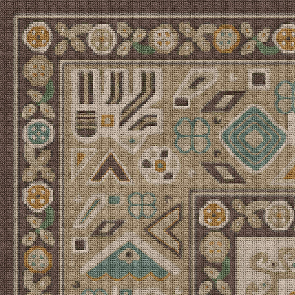 Vintage Vinyl Rug - Grand Estate - The Banquet Hall