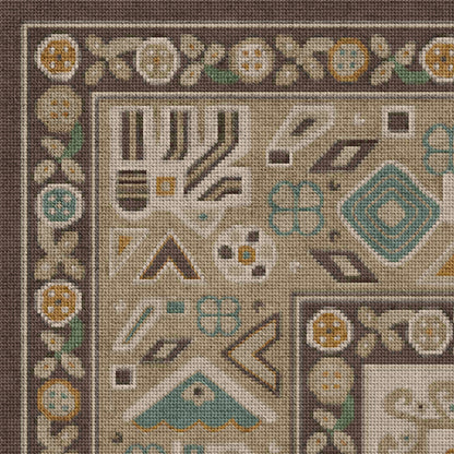 Vintage Vinyl Rug - Grand Estate - The Banquet Hall
