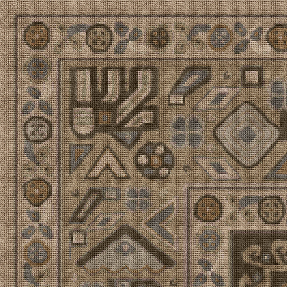 Vintage Vinyl Rug - Grand Estate - The Chariot
