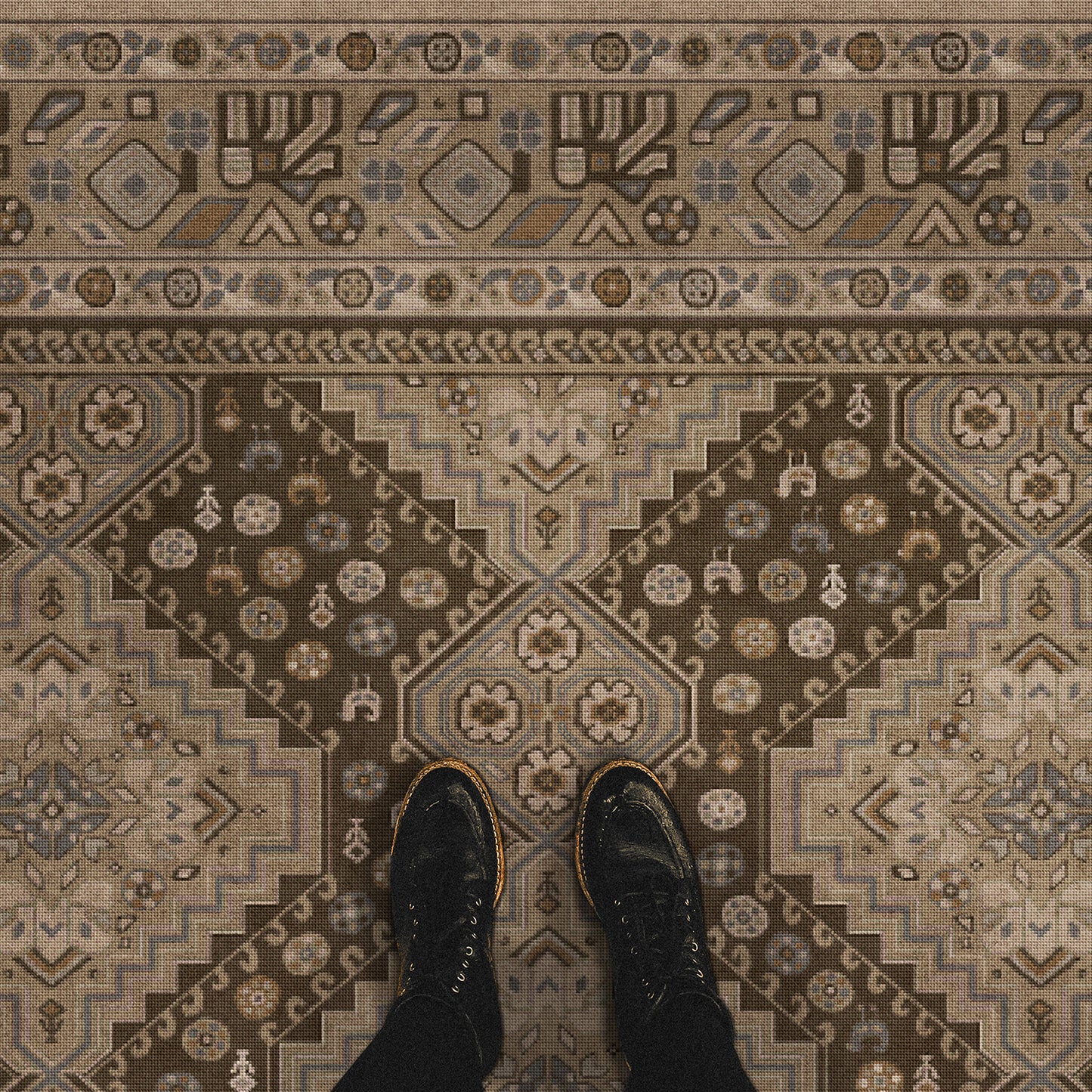 Vintage Vinyl Rug - Grand Estate - The Chariot