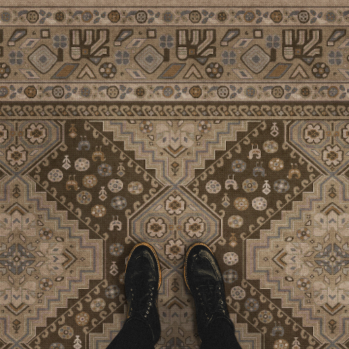 Vintage Vinyl Rug - Grand Estate - The Chariot