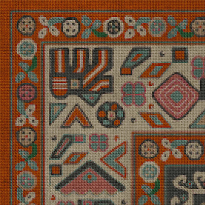 Vintage Vinyl Rug - Grand Estate - The Chateau