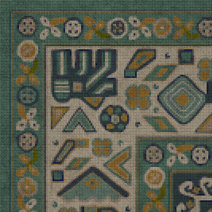 Vintage Vinyl Rug - Grand Estate - The Loggia