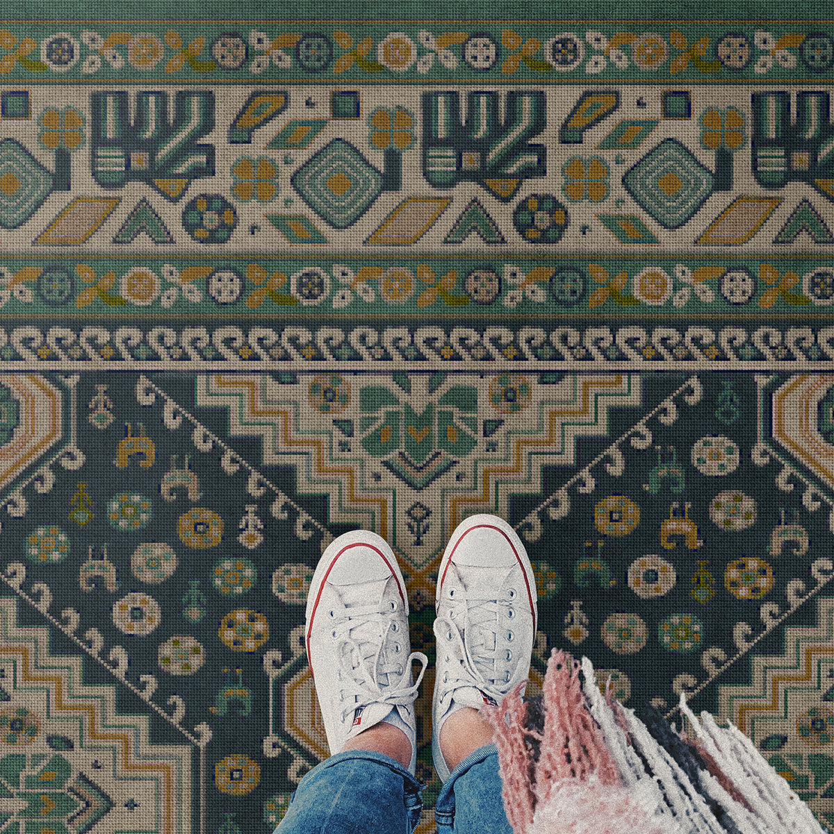Vintage Vinyl Rug - Grand Estate - The Loggia
