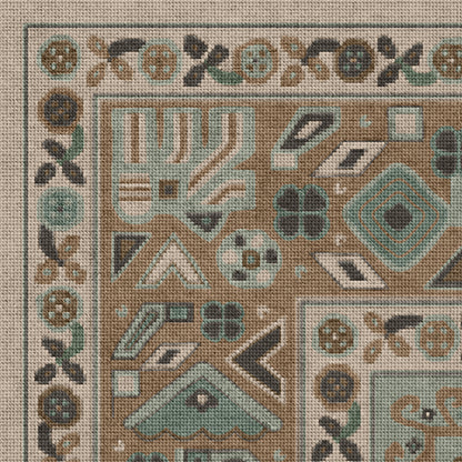 Vintage Vinyl Rug - Grand Estate - The Observatory