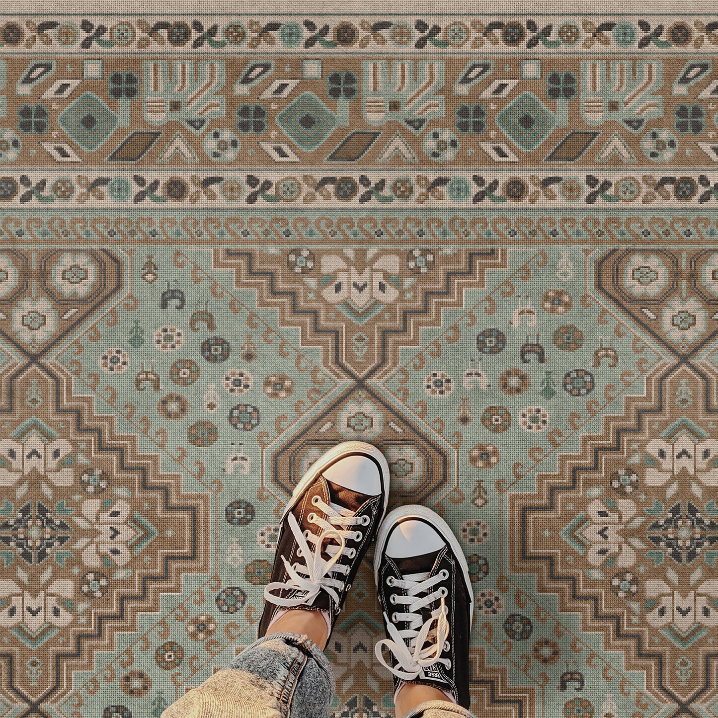 Vintage Vinyl Rug - Grand Estate - The Observatory