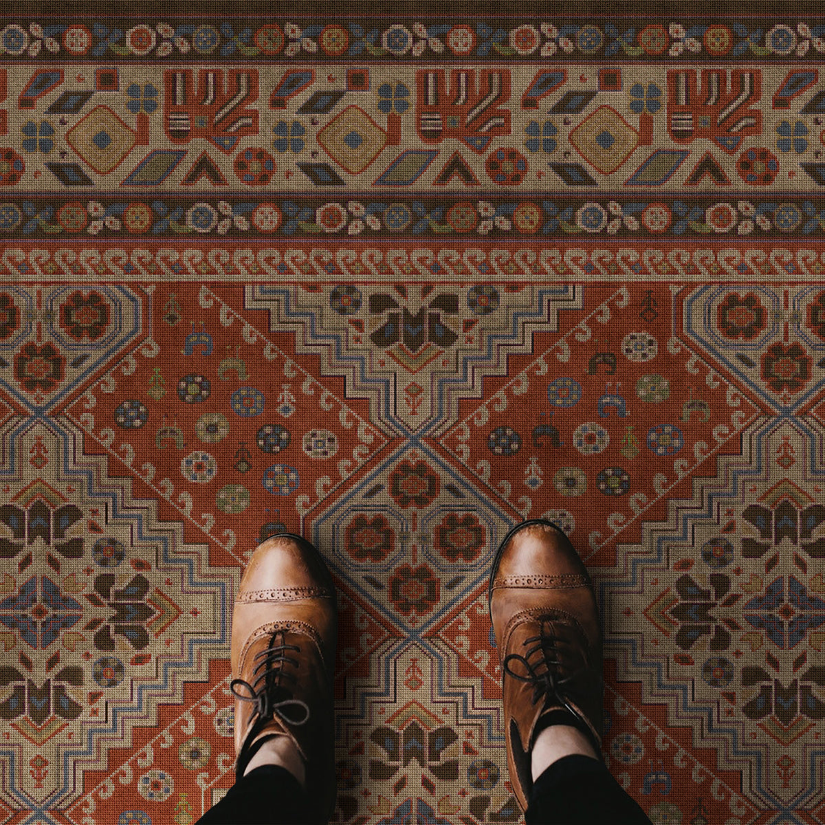 Vintage Vinyl Rug - Grand Estate - The Wine Cellar