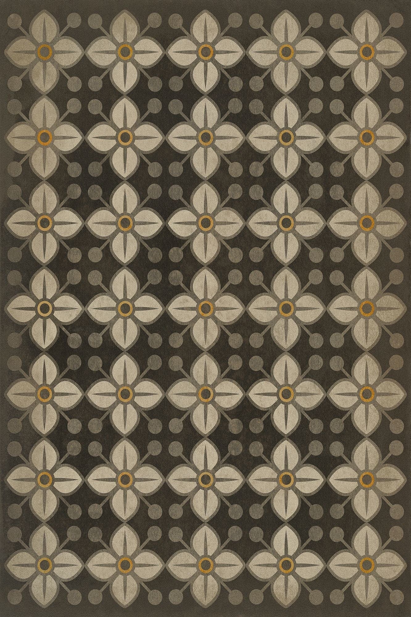 Pattern 32 Vintage Vinyl Rug - Pattern 32 - Daffodils – Monroe & Leisure
