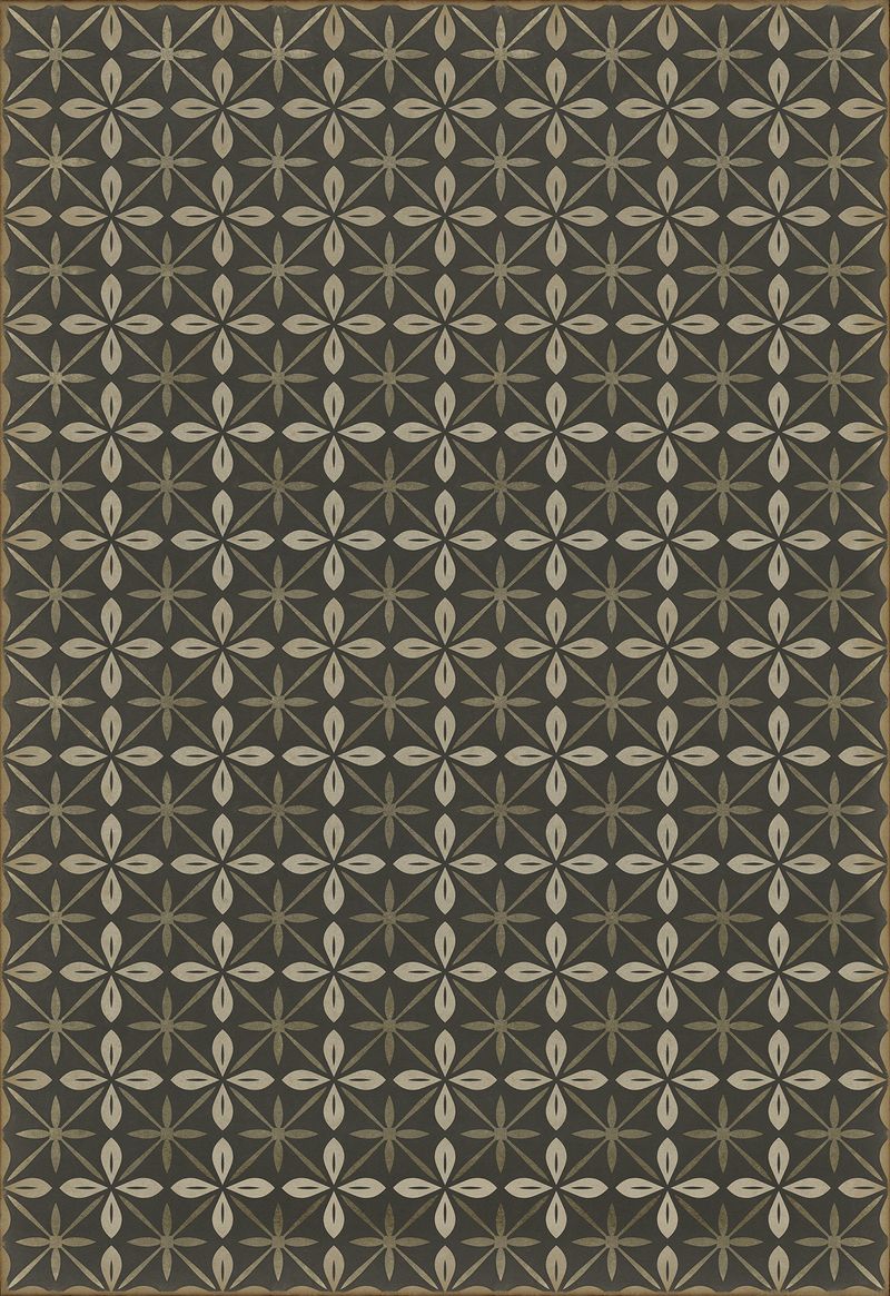 Vintage Vinyl Rug - Pattern 81 - the Transport Cafe