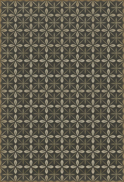 Vintage Vinyl Rug - Pattern 81 - the Transport Cafe
