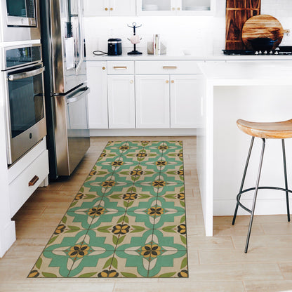 Vintage Vinyl Rug - Pattern 33 - I Am Not a Bumblebee