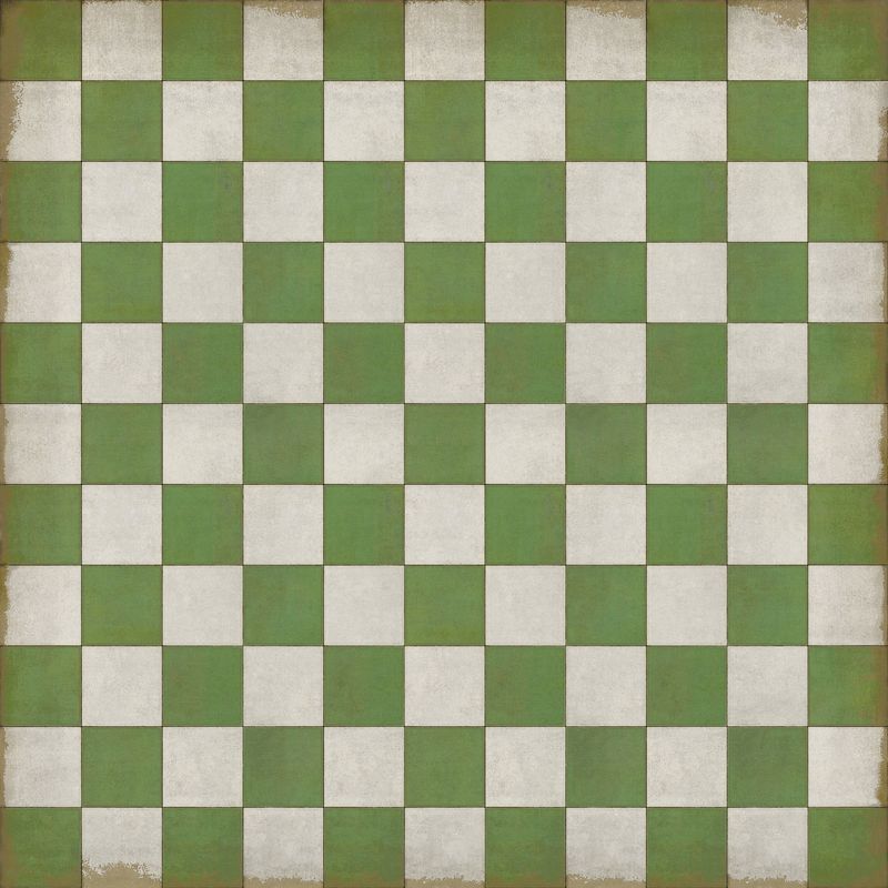 Vintage Vinyl Rug - Pattern 7 - Check Please