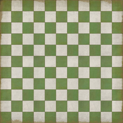 Vintage Vinyl Rug - Pattern 7 - Check Please