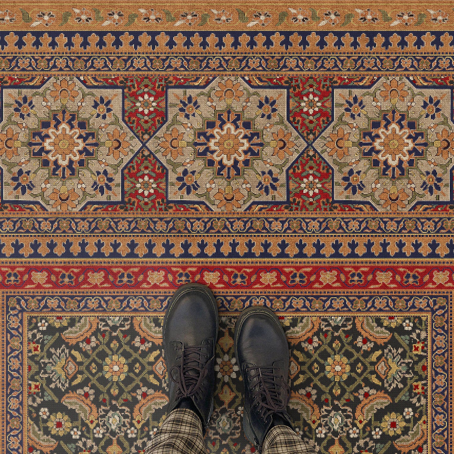 Vintage Vinyl Rug - Maison Tapis - Ile de France