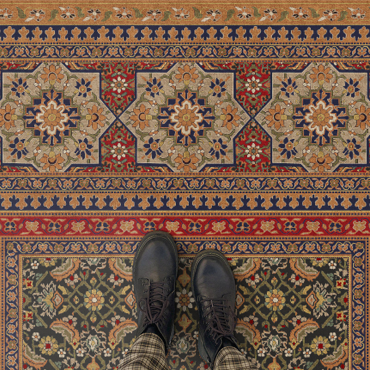 Vintage Vinyl Rug - Maison Tapis - Ile de France