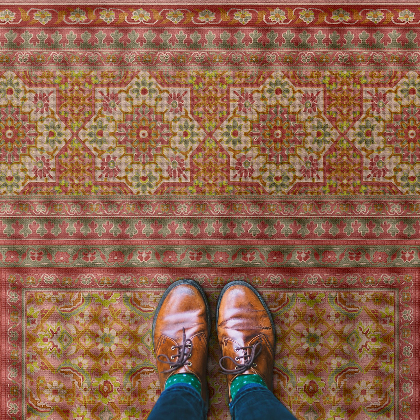 Vintage Vinyl Rug - Maison Tapis - Provence