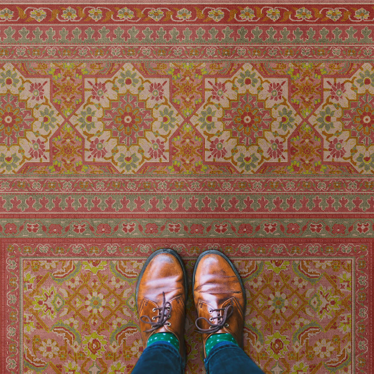 Vintage Vinyl Rug - Maison Tapis - Provence