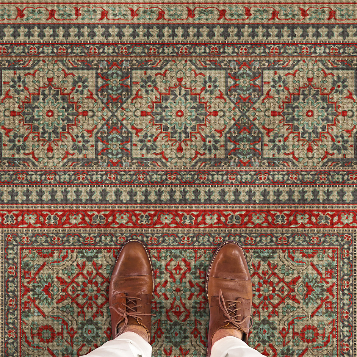 Vintage Vinyl Rug - Maison Tapis - Vezelay