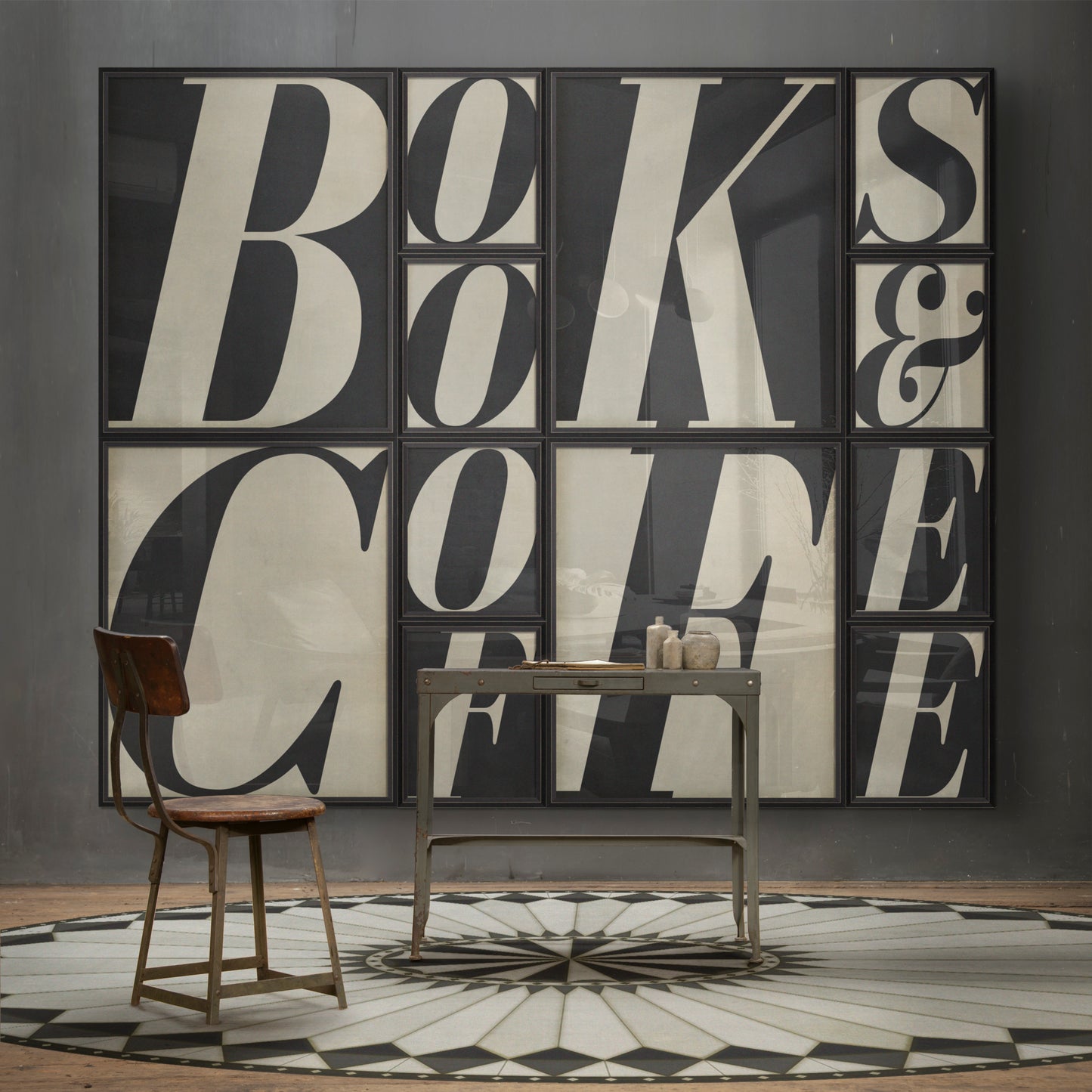 Vintage Vinyl Rug - Pattern 84 - Charleston