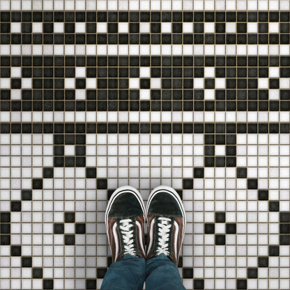 Vintage Vinyl Rug - Mosaic A - Allerton Avenue