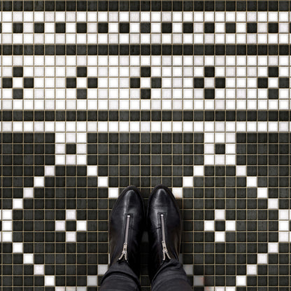 Vintage Vinyl Rug - Mosaic A - Elmhurst Avenue