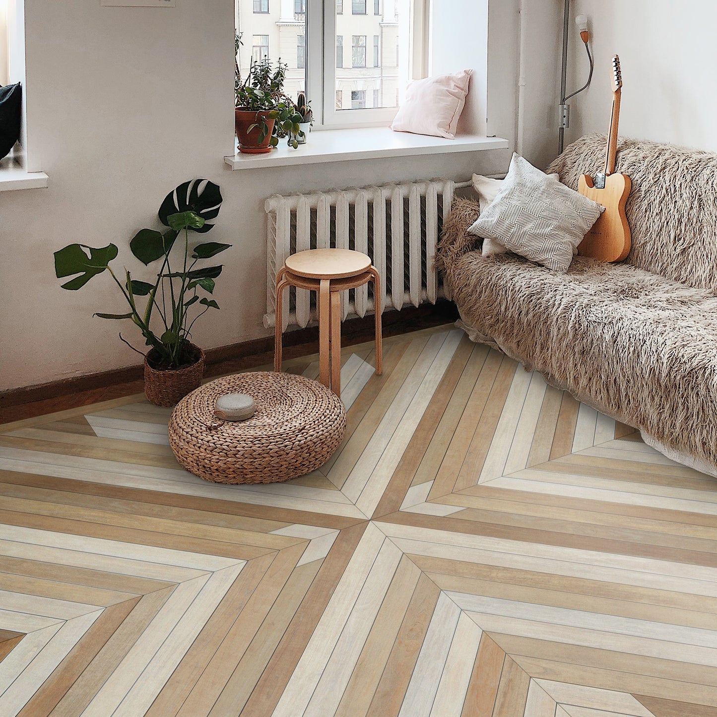 Vintage Vinyl Rug - Bohemian - Romani