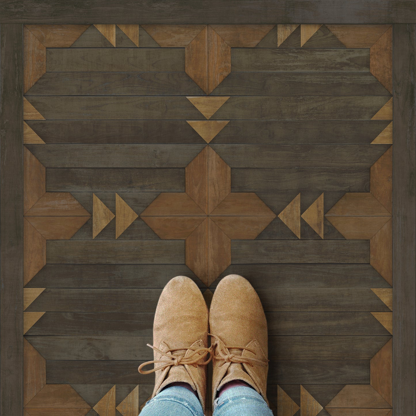Vintage Vinyl Rug - Carpathian - Serbia