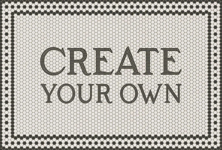 Vintage Vinyl Rug - Create Your Own - Customized 8th Avenue