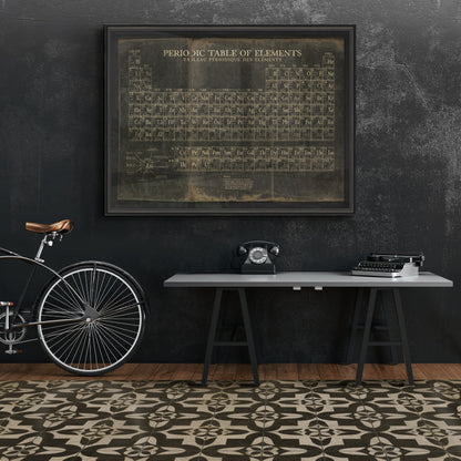Vintage Vinyl Rug - Pattern 33 - Boggled