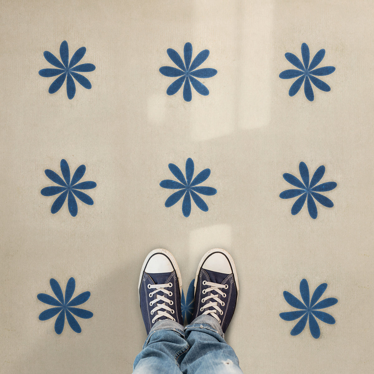 Vintage Vinyl Rug - Pattern 48 - Cloche