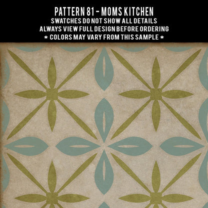 Vintage Vinyl Rug - Pattern 81 - Moms Kitchen
