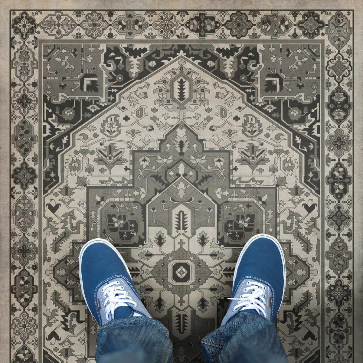 Vintage Vinyl Rug - Camelot - Excalibur