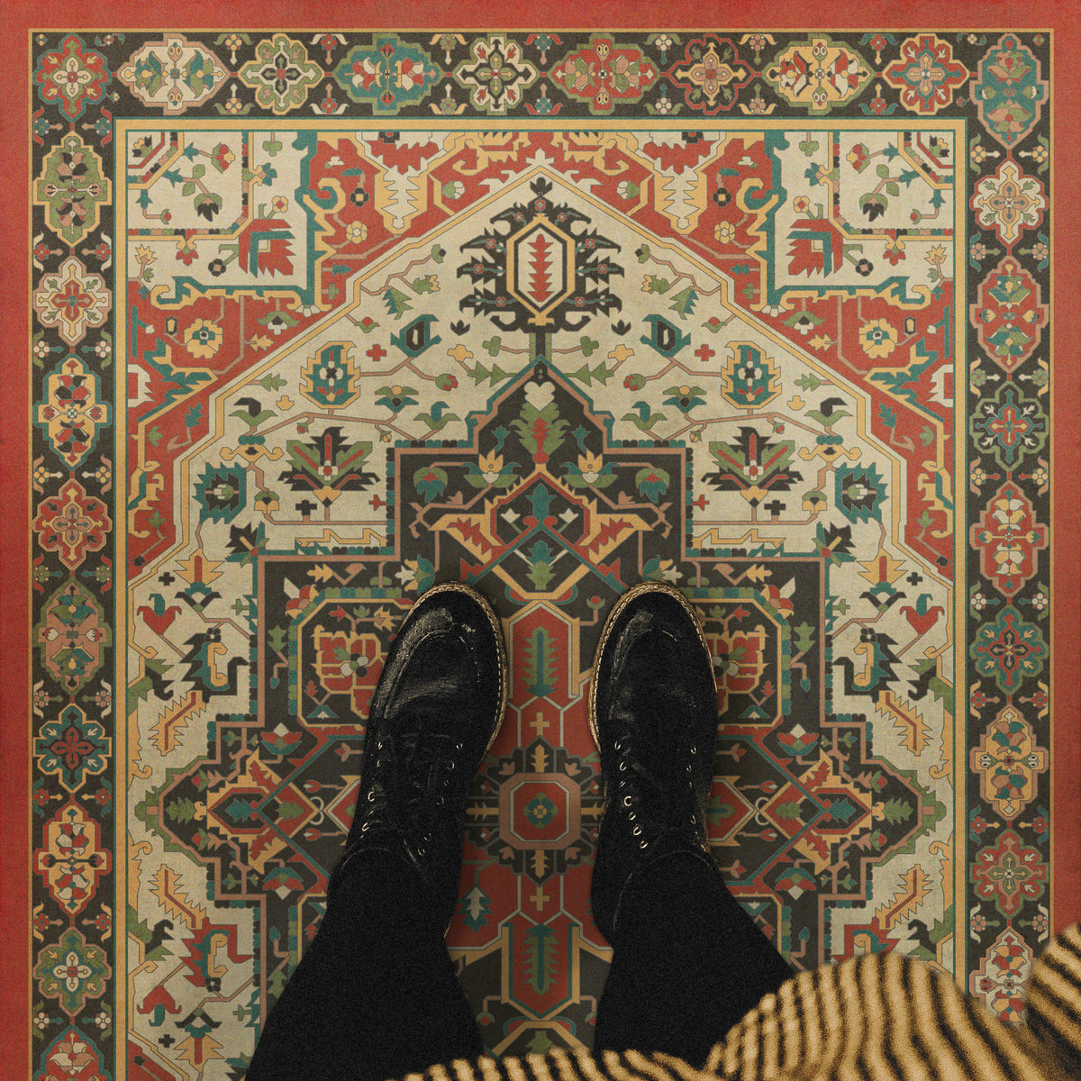 Vintage Vinyl Rug - Camelot - Uther Pendragon
