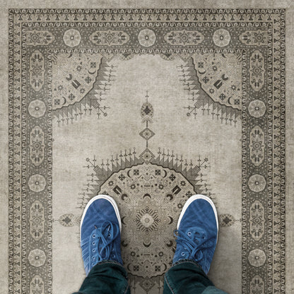 Vintage Vinyl Rug - Tabriz - Mithras