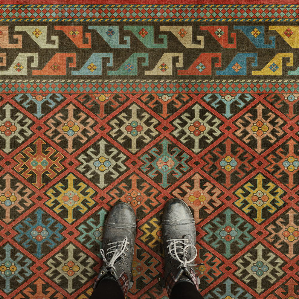 Vintage Vinyl Rug - Daghestan - Vedma