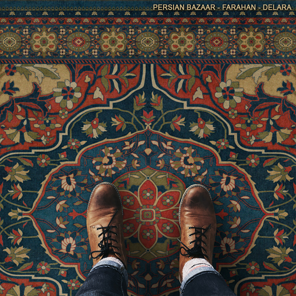 Vintage Vinyl Rug - Farahan - Delara