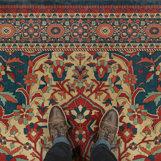 Vintage Vinyl Rug - Farahan - Farid