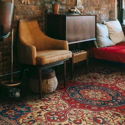 Vintage Vinyl Rug - Farahan - Farid