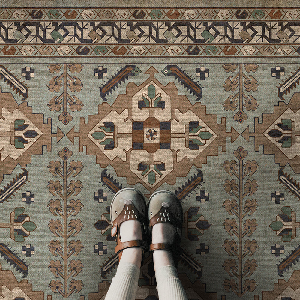 Vintage Vinyl Rug - Hamadan - Sadiq
